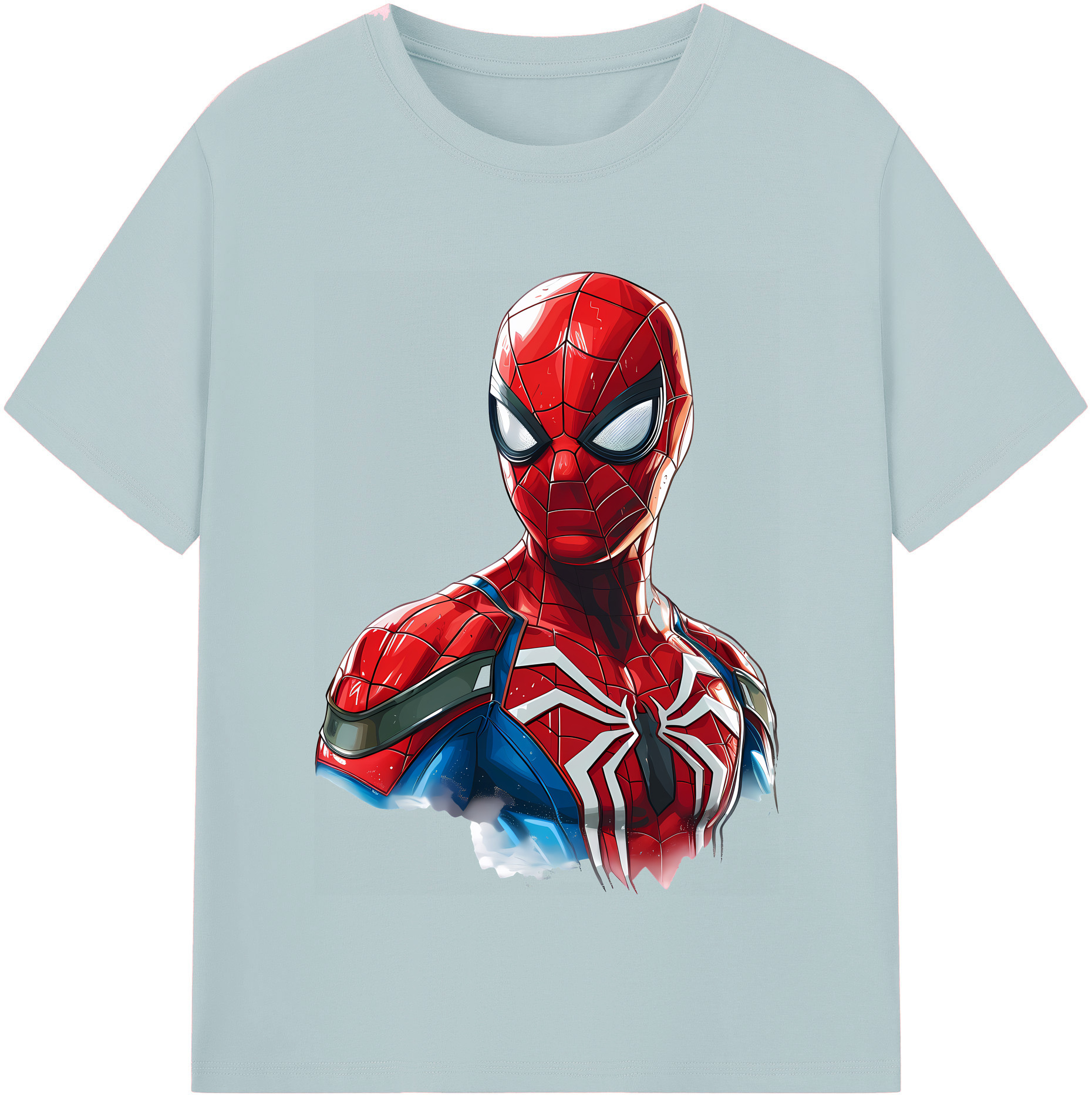 （画像用） Spider Man スパイダーマン 綿100％半袖Tシャツ（フロントプリント）